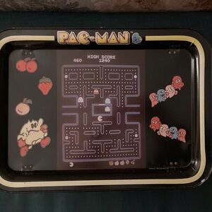 VTG PAC-Man metal tray table 1980s
